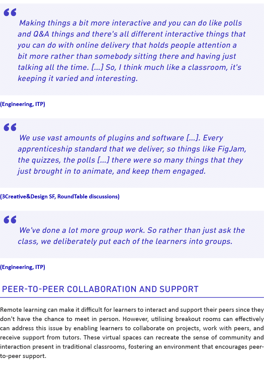 “Making things a bit more interactive and you can do like polls and Q&A things and there's all different interactive ...